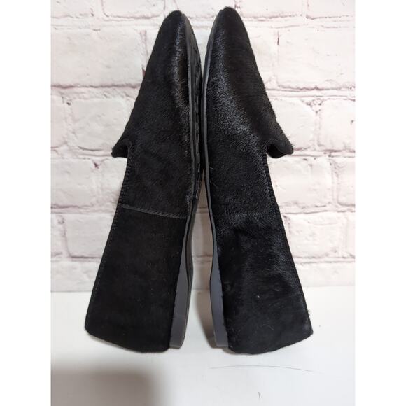 Birdies The Starling Black Calf Hair Fur Loafers Flats Size 6 With Dust Bag - Picture 5 of 13